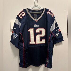 Tom Brady Nike On Field New England Patriots Jersey Sz 52 XL Stitched #12